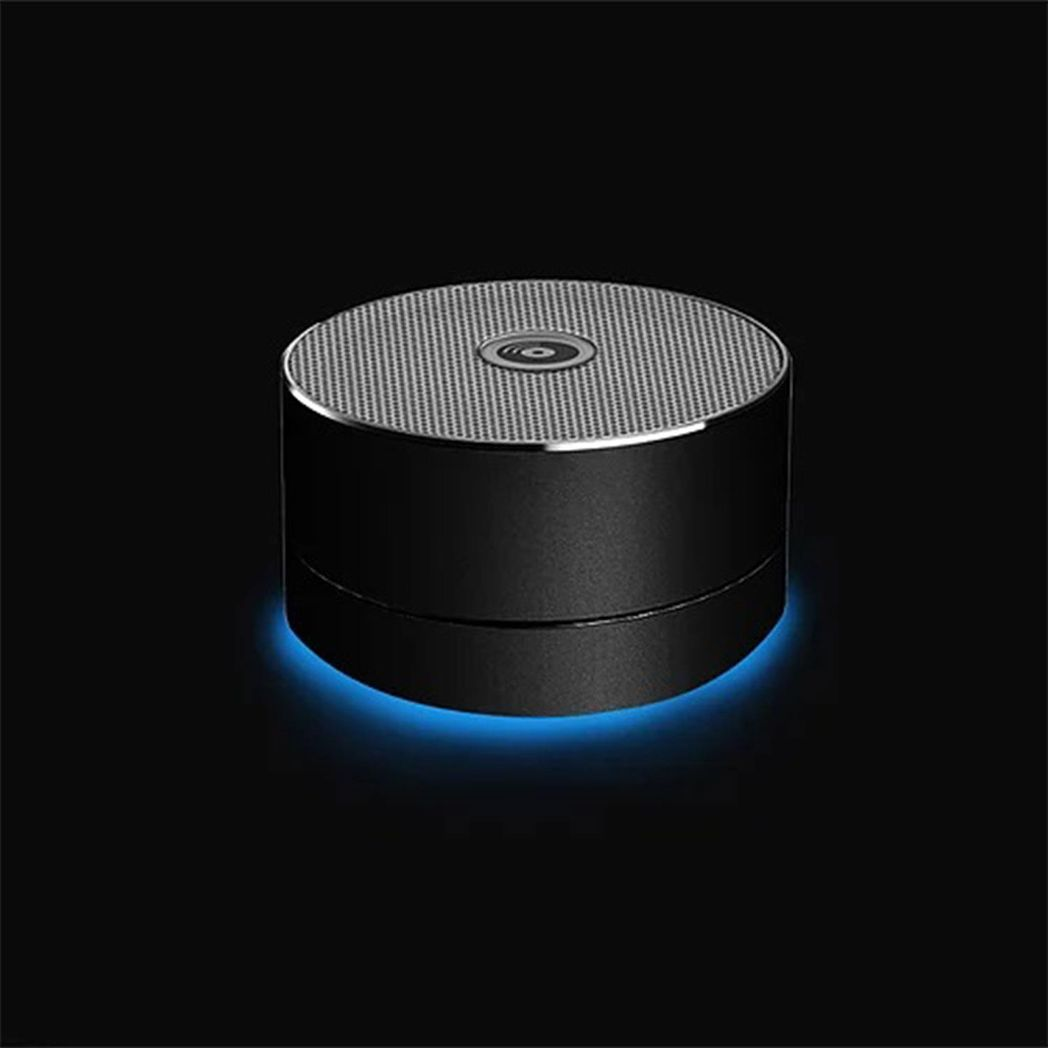Aquarius Wireless Bluetooth Speaker in black, showcasing smart connectivity and high-quality design features.