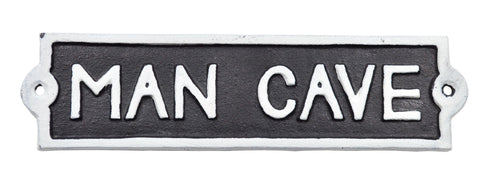22CM ALUMINIUM MAN CAVE SIGN