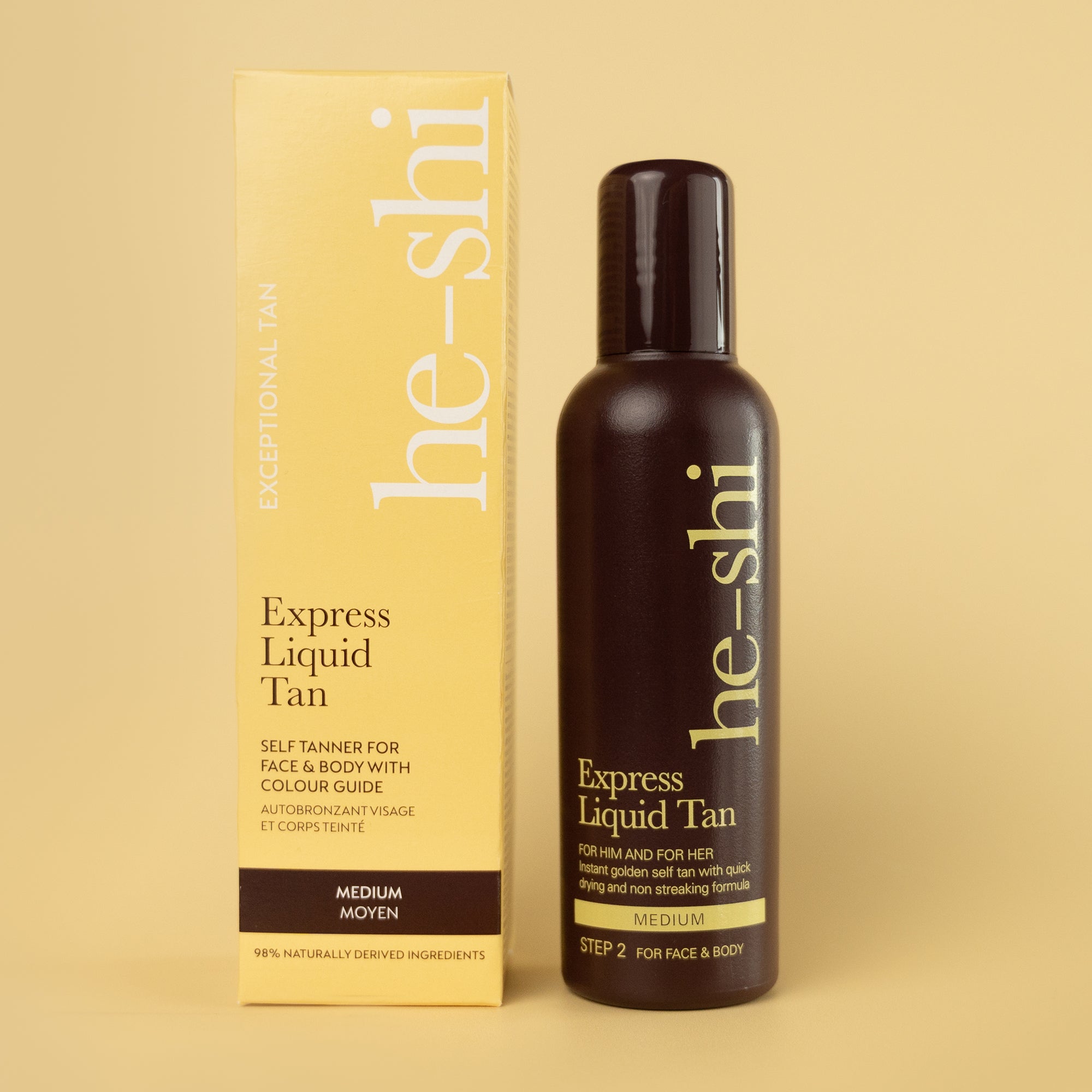 Express Liquid Instant Self Tan 150ml - Medium Tan - Quick Dry