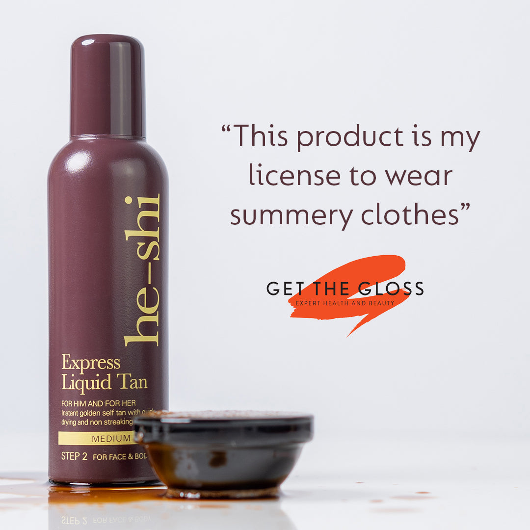 Express Liquid Instant Self Tan 150ml - Medium Tan - Quick Dry