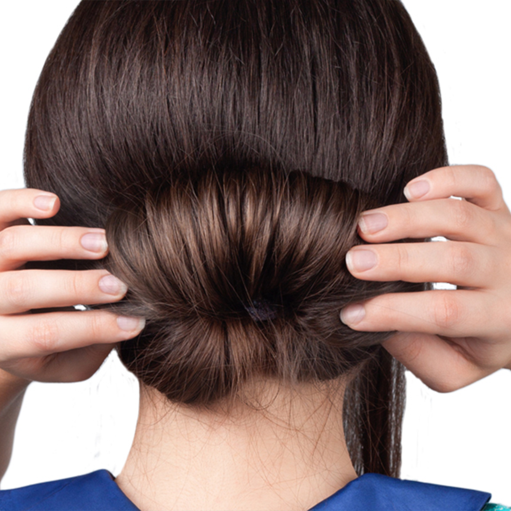 Hair Bun Maker Donut - Flexible Metal, Lightweight & Portable