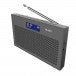 Portable DAB+/FM Radio with Dual Alarm - Charcoal Grey
