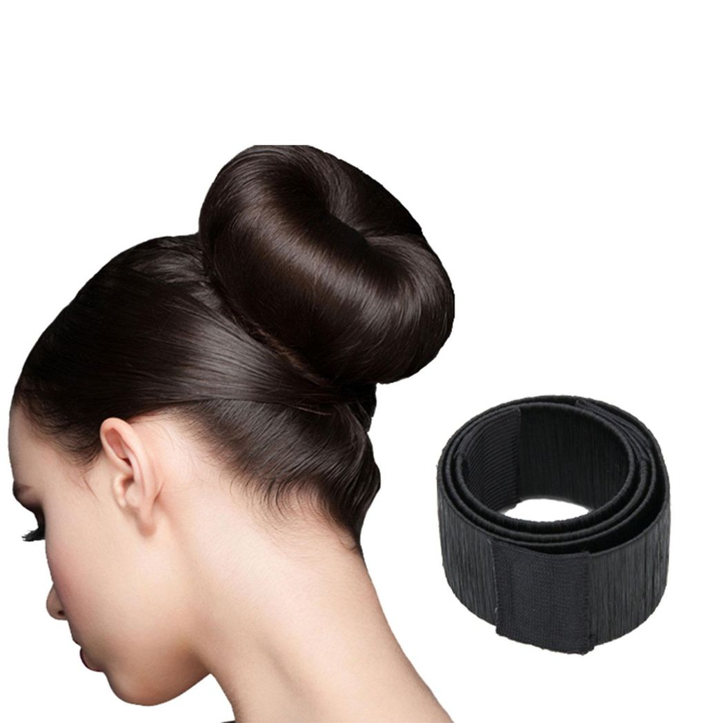 Hair Bun Maker Donut - Flexible Metal, Lightweight & Portable
