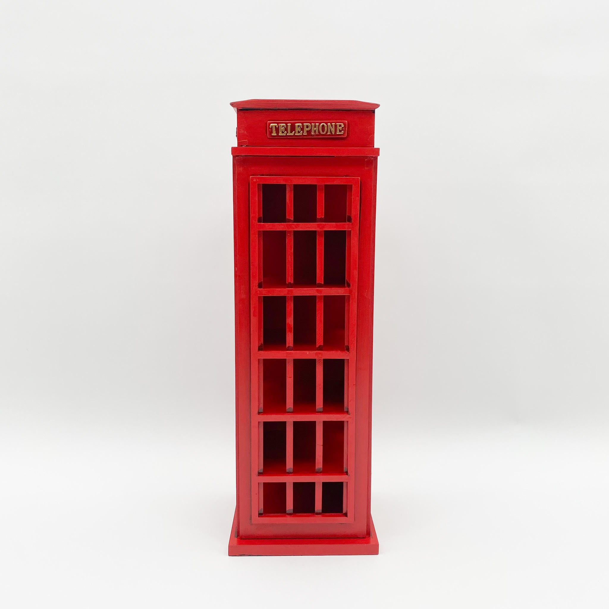 77CM TELEPHONE BOX WINE RACK