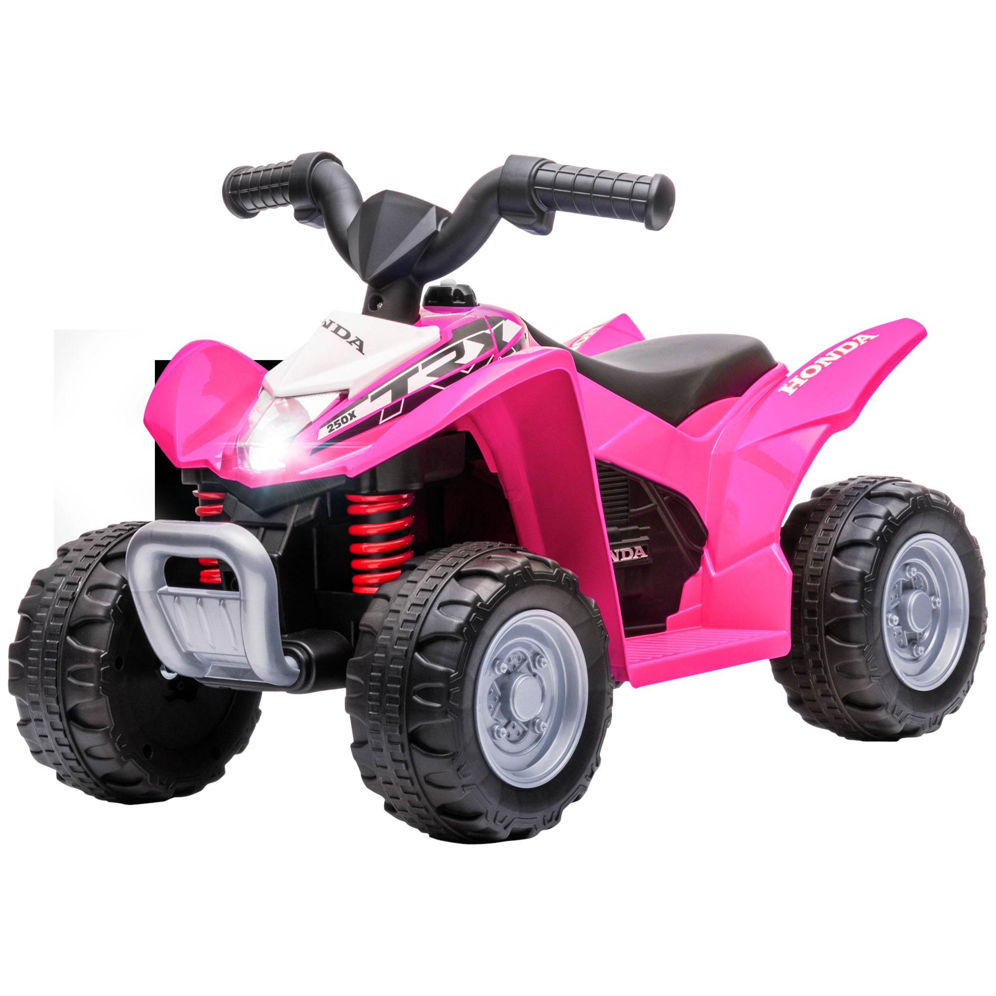 Honda licensed pink electric quad bike for kids, 6V ATV ride-on for ages 1.5-3 years by HOMCOM.