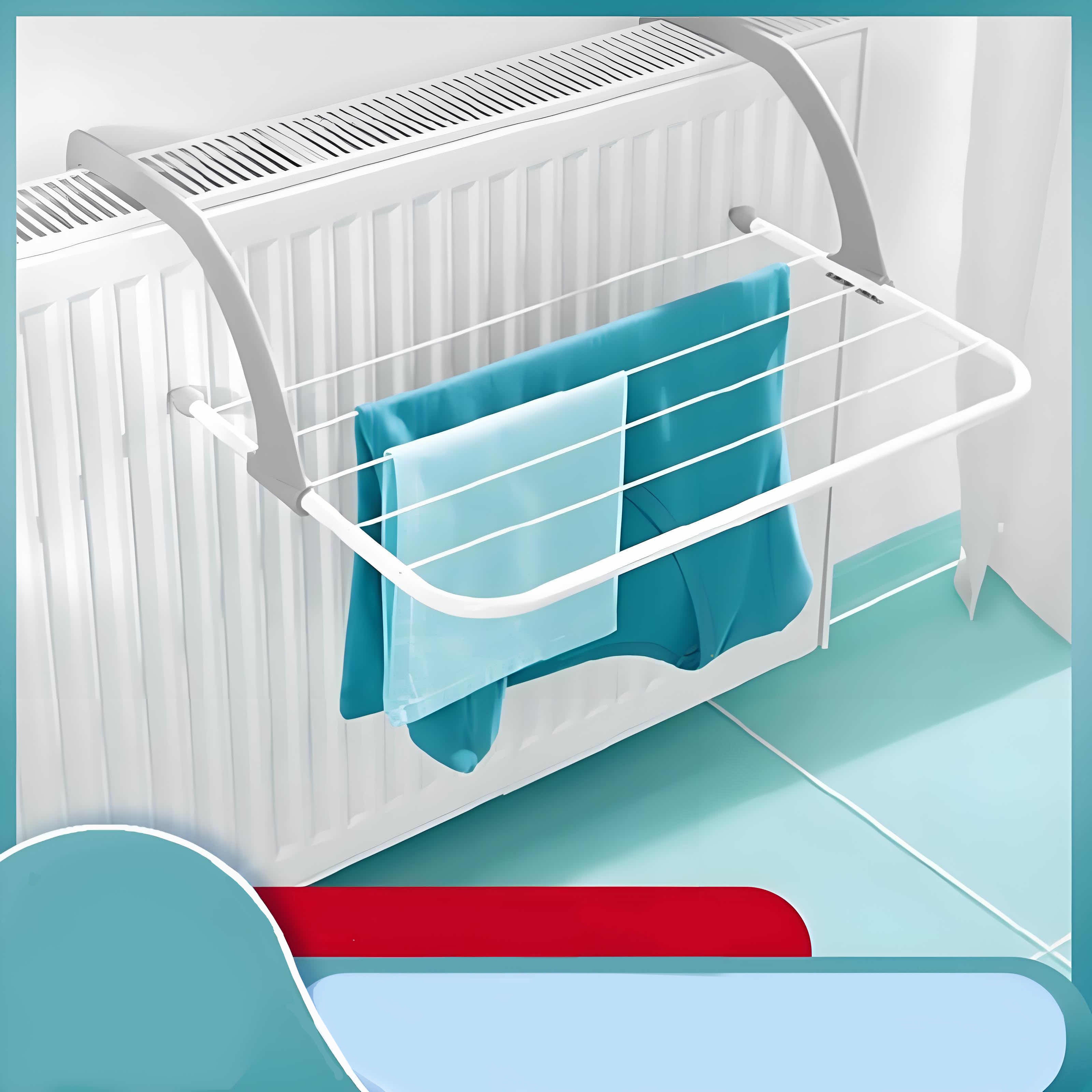 Space-Saving Hanging Drying Rack: Uses Heat for Faster Drying