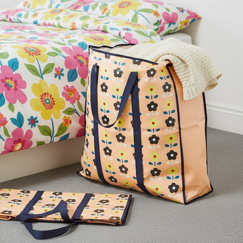 2-Pack Giant Duvet Storage Bags - Space-Saving for Coats, Blankets & Clothes