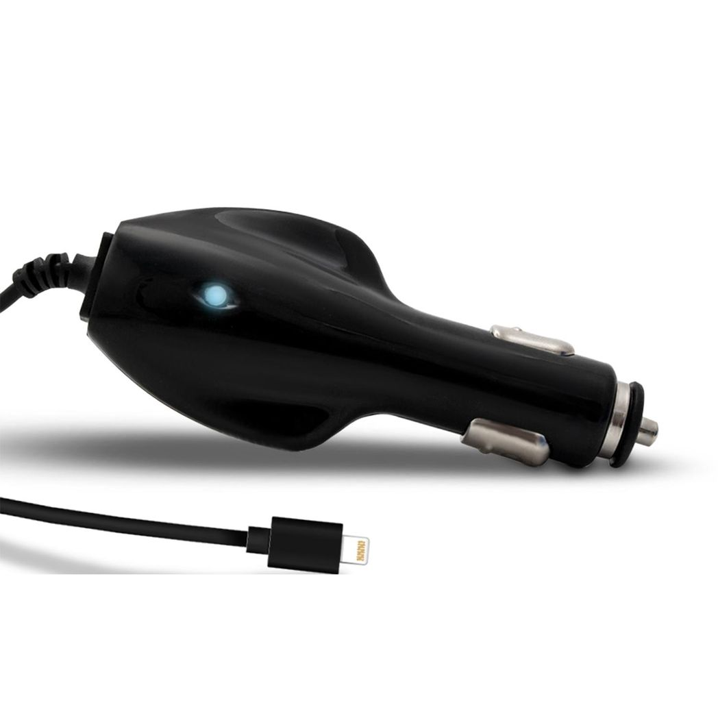 1000mAh Car Charger - Compact USB Charging - Black