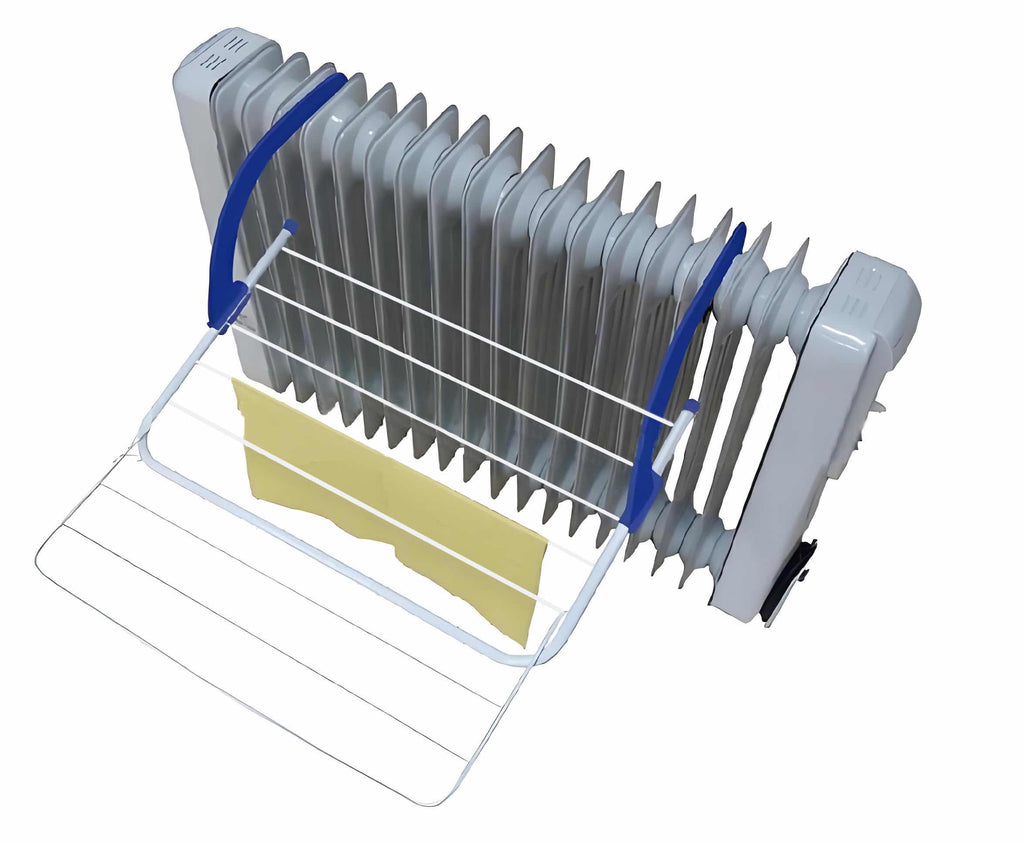 Space-Saving Hanging Drying Rack: Uses Heat for Faster Drying
