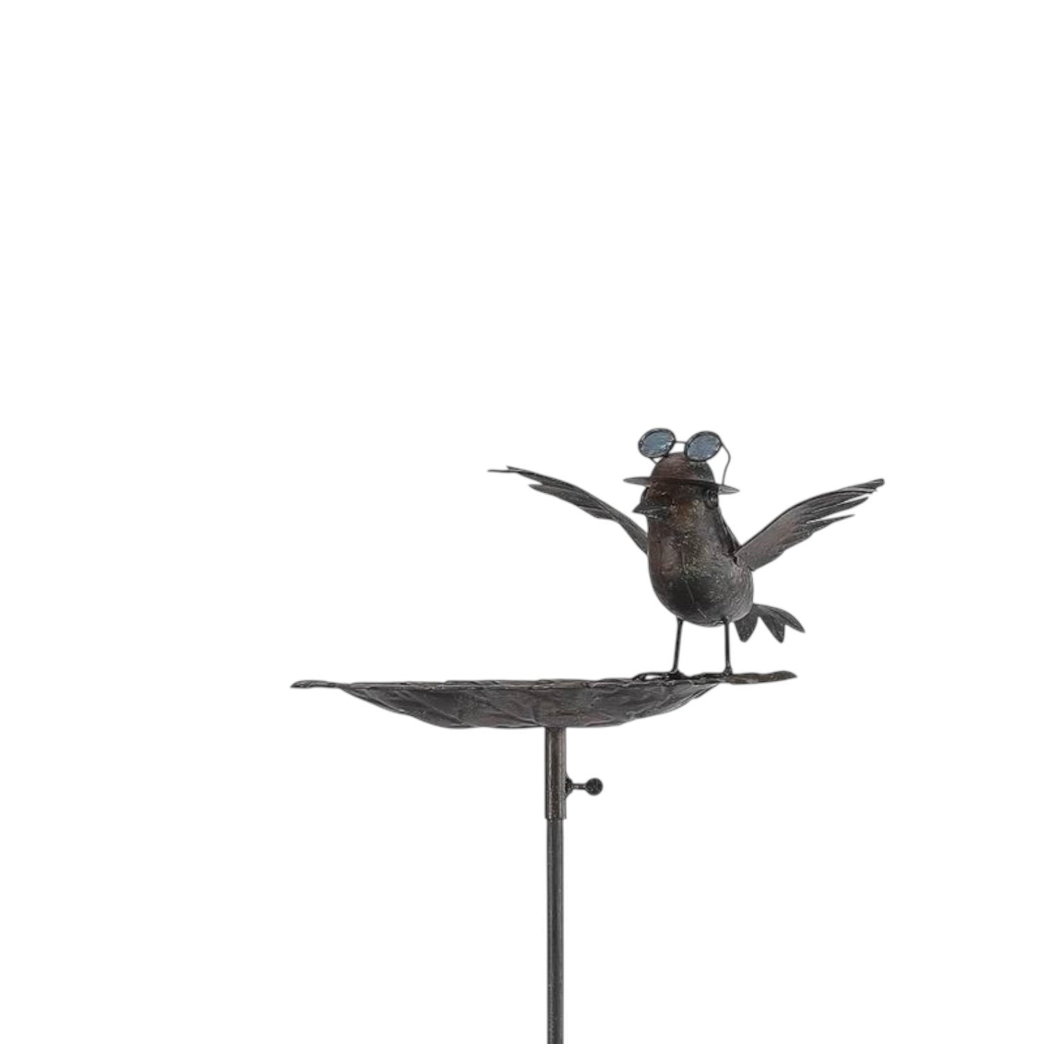 50" METAL BIRD FEEDER GARDEN STAKE