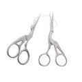Vintage-Inspired Stork Design Scissors (Set of 2)