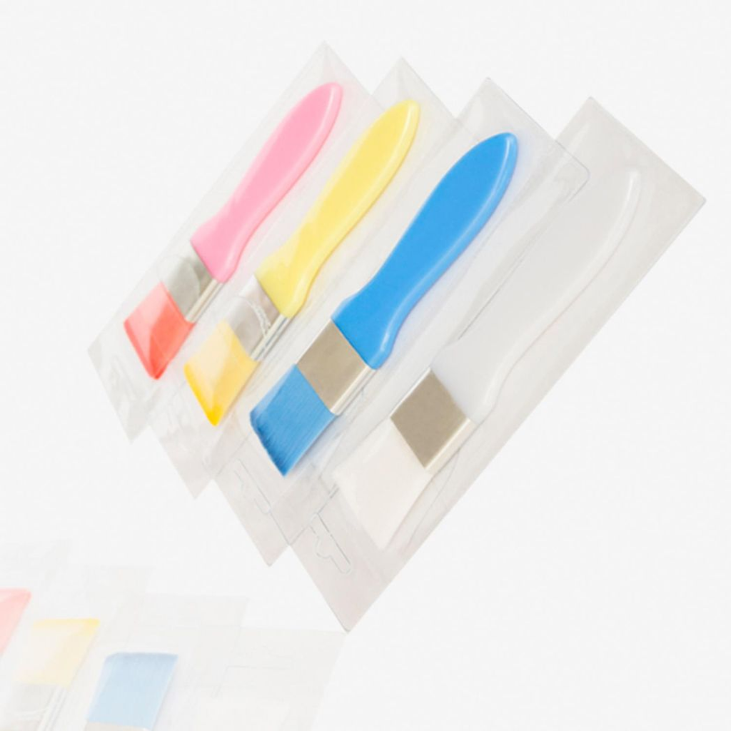 Yellow Envie Colourful Makeup Paintbrush Style Foundation Brush MX04 with soft bristles and ergonomic handle.