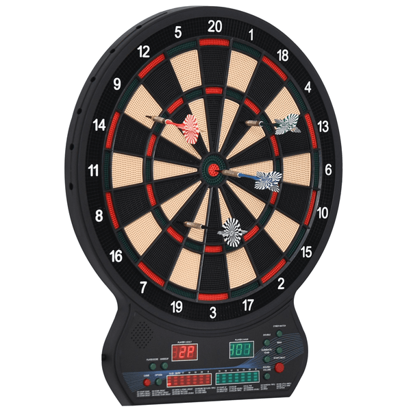 Electronic Dartboard LED Digital Score - 27 Games with 12 Soft Darts - Ready - to - Play - AKGOmniShop