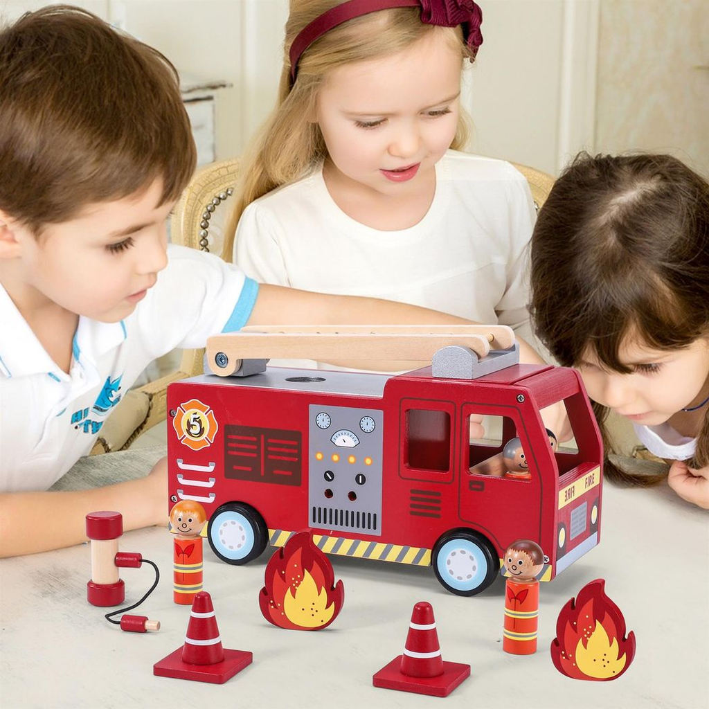 SOKA FIRE ENGINE 1010115 from FunZone, featuring a bright red fire truck with detailed design for imaginative play.