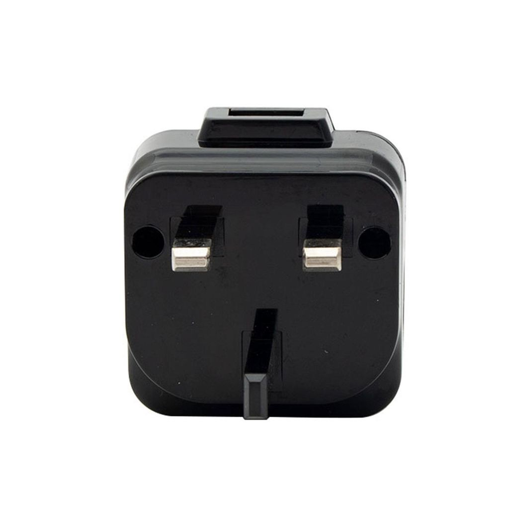 Black FX Factory USB mains charger 1A for USB and Micro USB devices, featuring a compact design and standard plug.