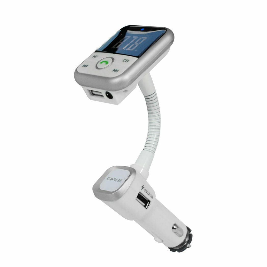 Bluetooth FM Transmitter - MP3 Player - Hands-Free Car Kit with USB Charger