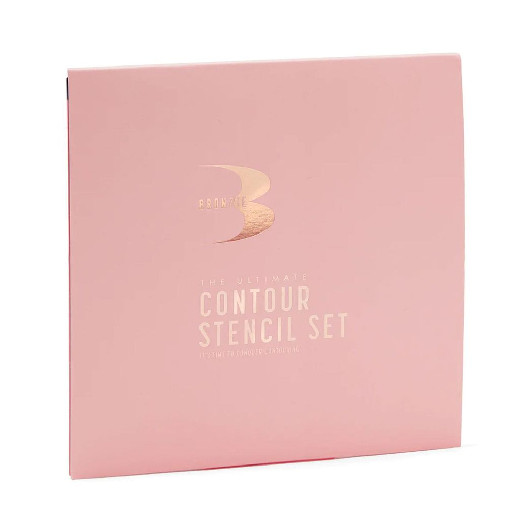 Bronzie The Ultimate Contour Stencil Set featuring various shapes for easy makeup application and contouring.