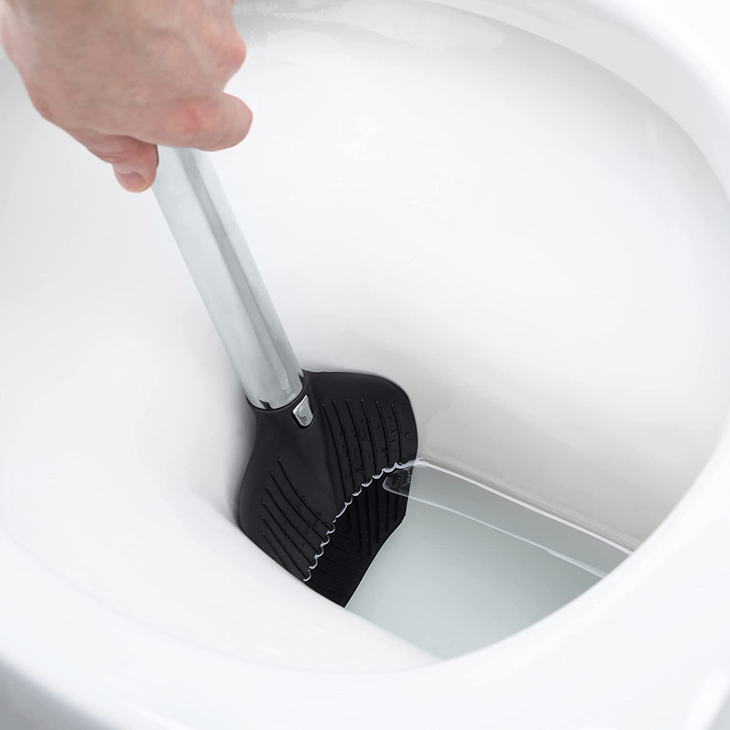 Bristle-Free Toilet Brush - Hygienic, Germ-Free Cleaning
