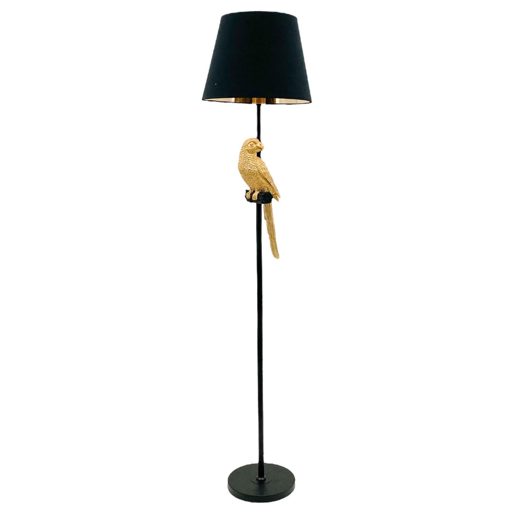 Floor Lamp 164cm with 15" Black Shade - Elegant Standing Light - AKGOmniShop