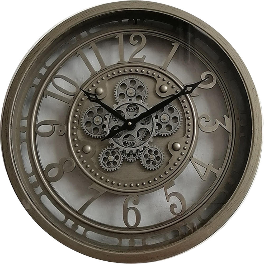 Gear Clock 46cm - Industrial Wall Clock - Battery Operated - AKGOmniShop
