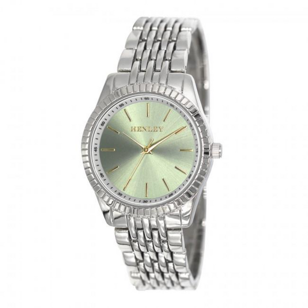 Henley Ladies Dress Bracelet Watch Silver/Green H07328.11