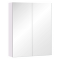 Wall-Mounted Mirror Cabinet with Adjustable Storage Shelves - 60x75cm