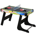 4-in-1 FunZone game table featuring hockey, football, table tennis, and pool for home gaming entertainment.