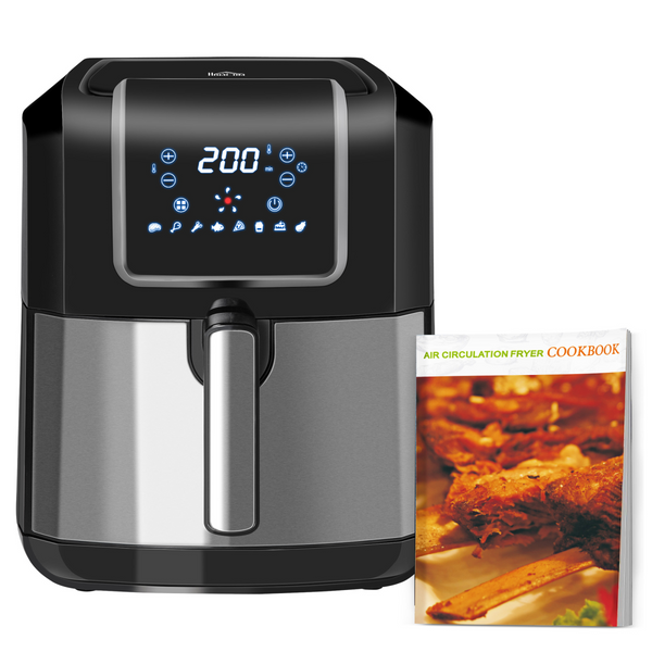 Air Fryer 1700W 6.5L with Digital Display Timer for Low Fat Cooking HOMCOM