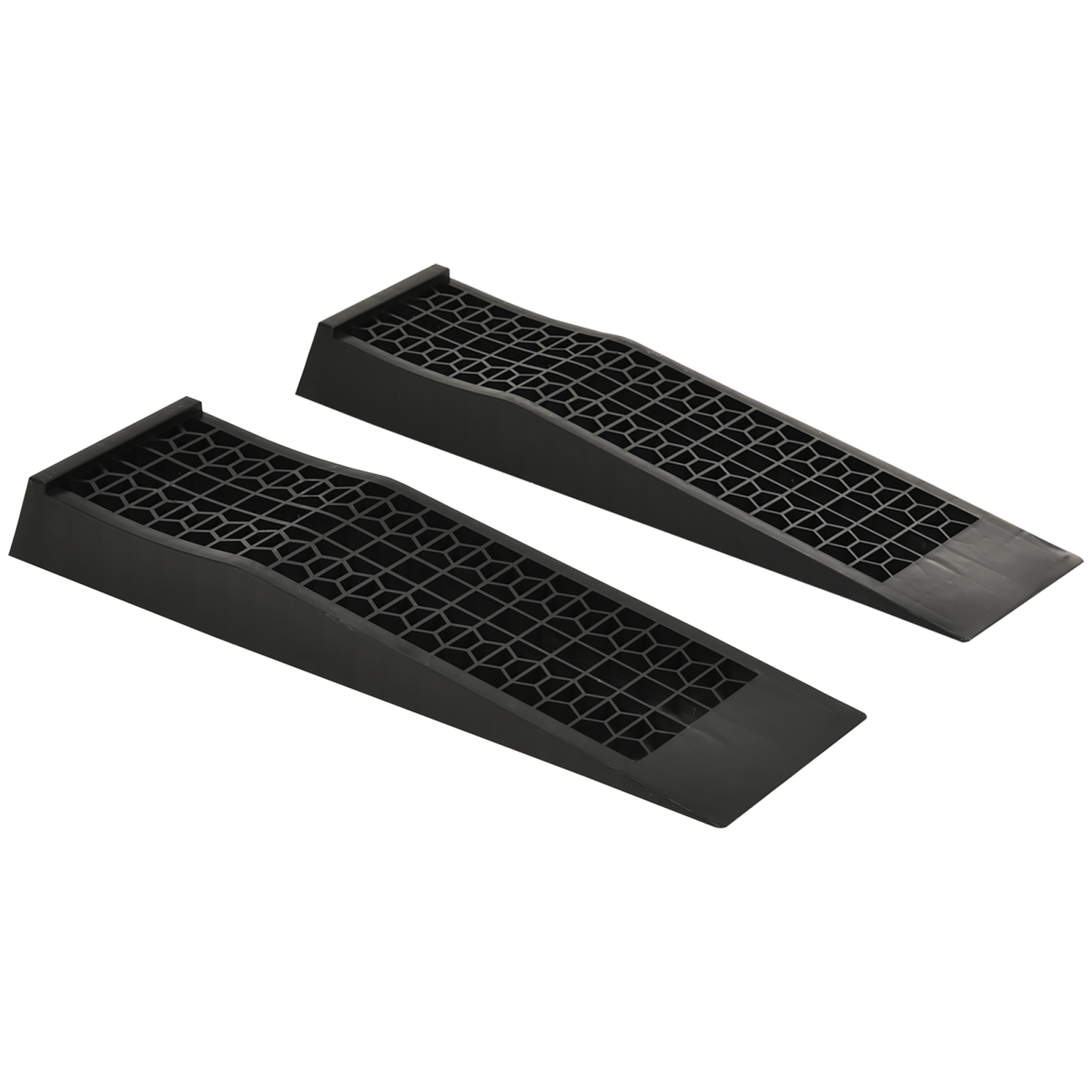 Heavy-Duty Plastic Curb Ramps - Set of 2 - Anti-Slip Surface - 3000kg Capacity