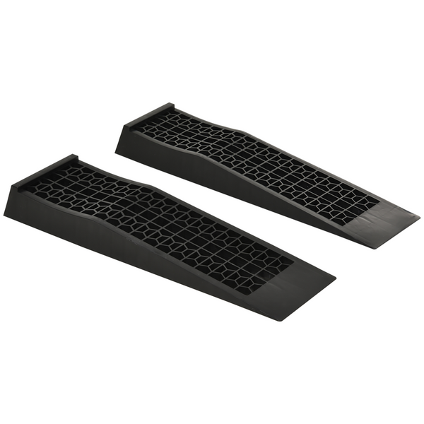 Heavy-Duty Plastic Curb Ramps - Set of 2 - Anti-Slip Surface - 3000kg Capacity