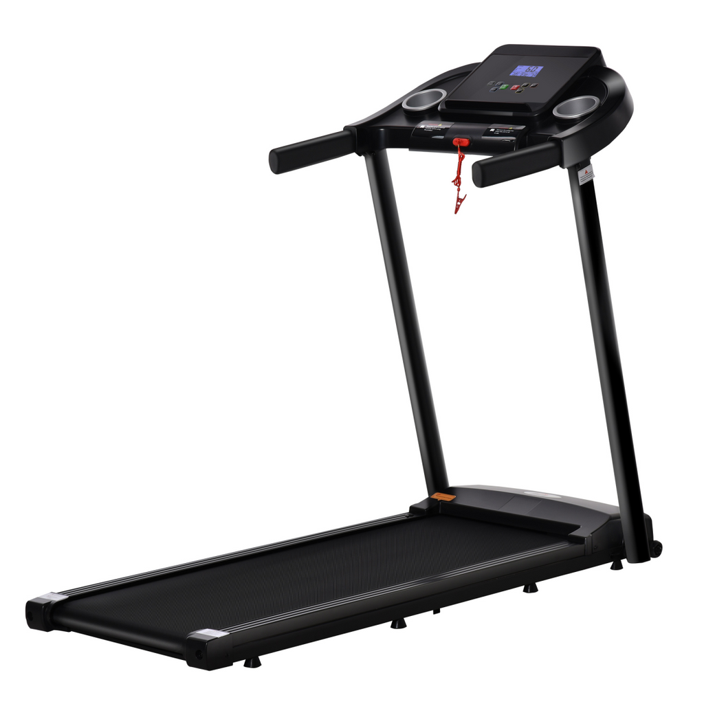 1.5HP Electric Motorised Running Machine by ActiveGear with LED display, showing a sleek design and adjustable settings.