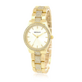 Henley Ladies Fashion Bling Silver Dial & Gold Bracelet Watch H07343