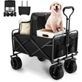 Heavy Duty Foldable Camping Outdoor Garden Trolley Cart Wagon Truck Wheelbarrow