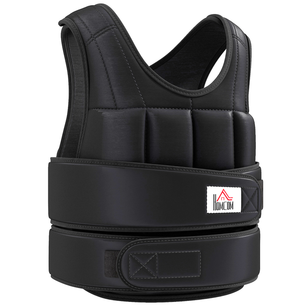 20KG adjustable weight vest by ActiveGear, designed for running and gym training, showing weights and adjustable straps.