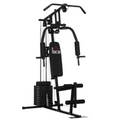 Multifunction home gym machine with 45kg weights for full body workouts, featuring adjustable components and a sturdy design.