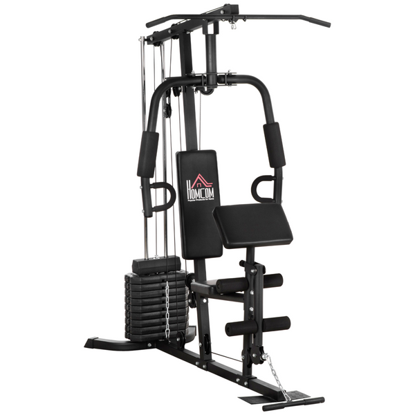 Multifunction home gym machine by ActiveGear featuring a 45kg weight stack for full body workouts.