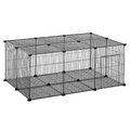 DIY Pet Playpen Cage 22 Piece w/Door Bunny Chinchilla Guinea Pig Pawhut