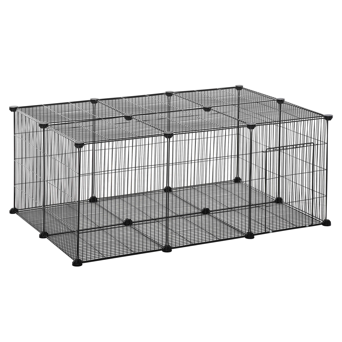DIY Pet Playpen Cage 22 Piece w/Door Bunny Chinchilla Guinea Pig Pawhut
