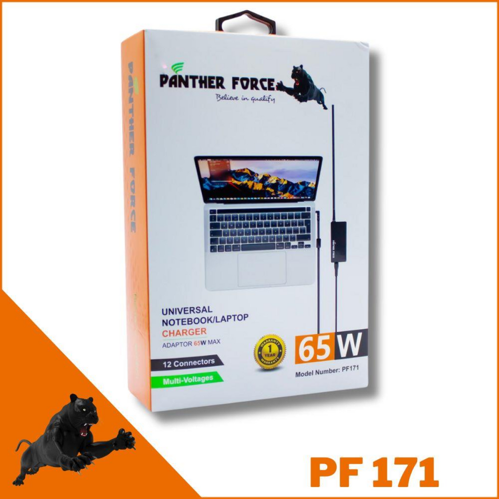 Panther Force Universal Notebook/Laptop Charger 65w