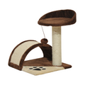 Pawhut cat tree with cozy resting spots, sisal scratching posts, and play areas for kittens and cats.