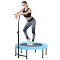 40" Mini Trampoline with adjustable handle, suitable for kids and adults, designed for fitness and rebound exercises.