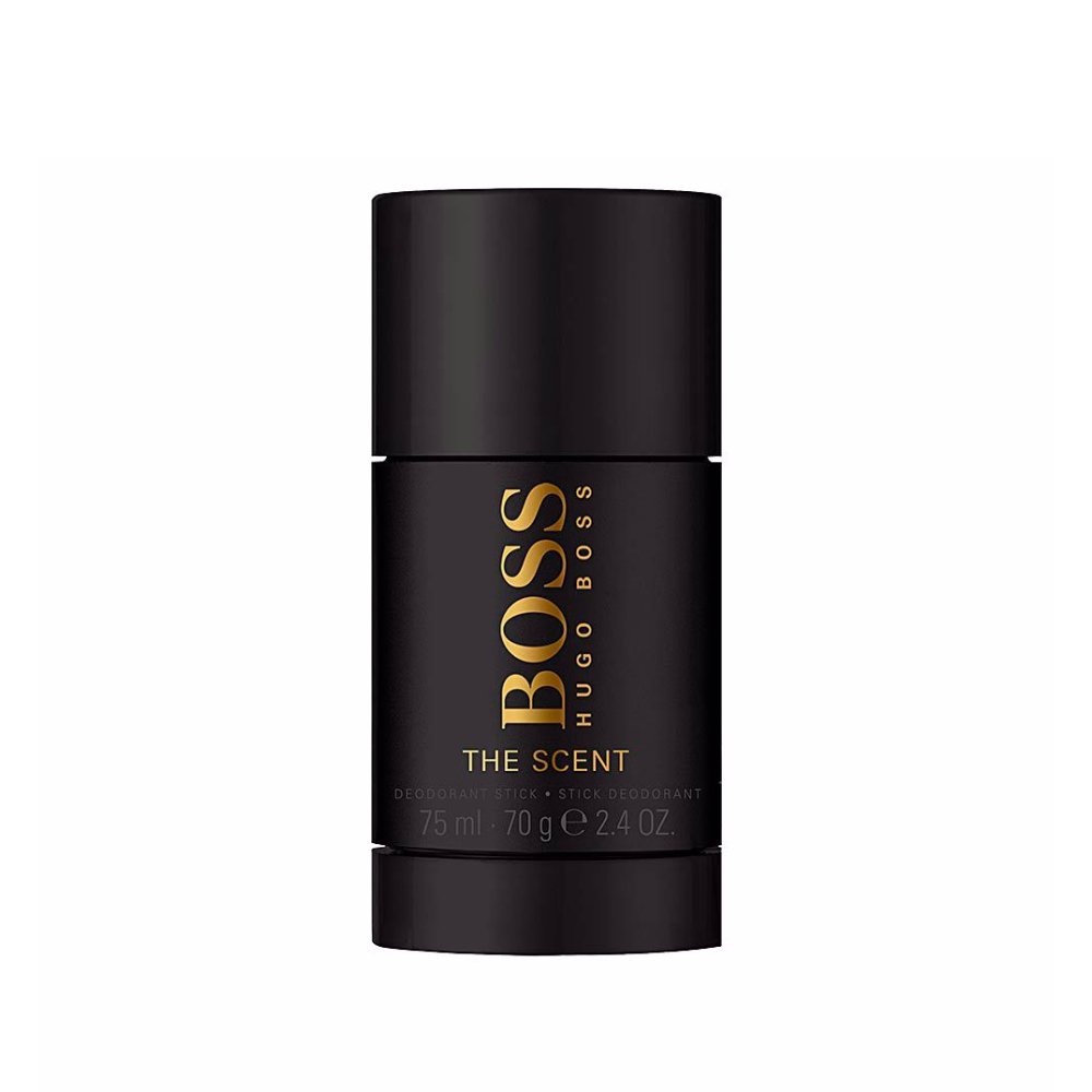 Hugo Boss Boss The Scent Deodorant Stick 75ml in sleek packaging, showcasing the GlowCare line's elegant design.