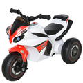 Kids ride-on police bike with music and lights, 3-wheel vehicle for ages 18-36 months by FunZone.