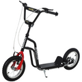 Kids Kick Scooter with adjustable black handlebar, inflatable wheels, suitable for ages 5 and up by FunZone.