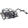 Folding Bicycle Cargo Trailer with Detachable Walls - 40kg Capacity - Includes Hitch