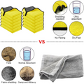 12PCS AutoPro microfiber towels in various colors, showcasing super absorbent fabric for car cleaning and polishing.