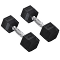 Hexagonal dumbbells 2x4kg for weight lifting and home fitness, showcasing the ergonomic design from ActiveGear.