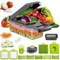 16 in 1 Vegetable Chopper, Salad Fruit Vegetable Food Chopper Slicer Peeler