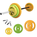 20kg HOMCOM barbell set with non-slip handle, ideal for strength training and fitness workouts.