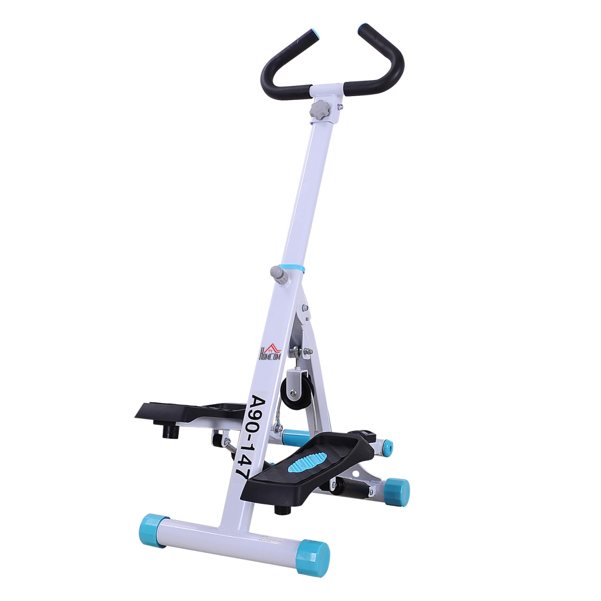 Foldable Stepper Fitness Machine with handlebar, designed for effective cardio workouts, showcasing its compact design.